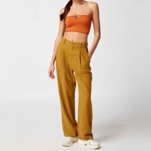 UO High Waisted Pleated Front Trousers